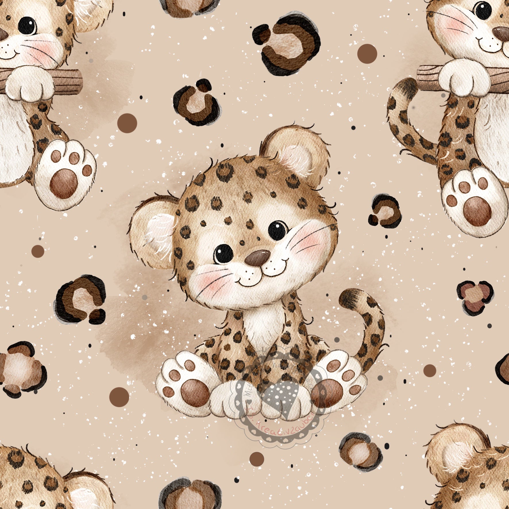Tiger beige animalprint