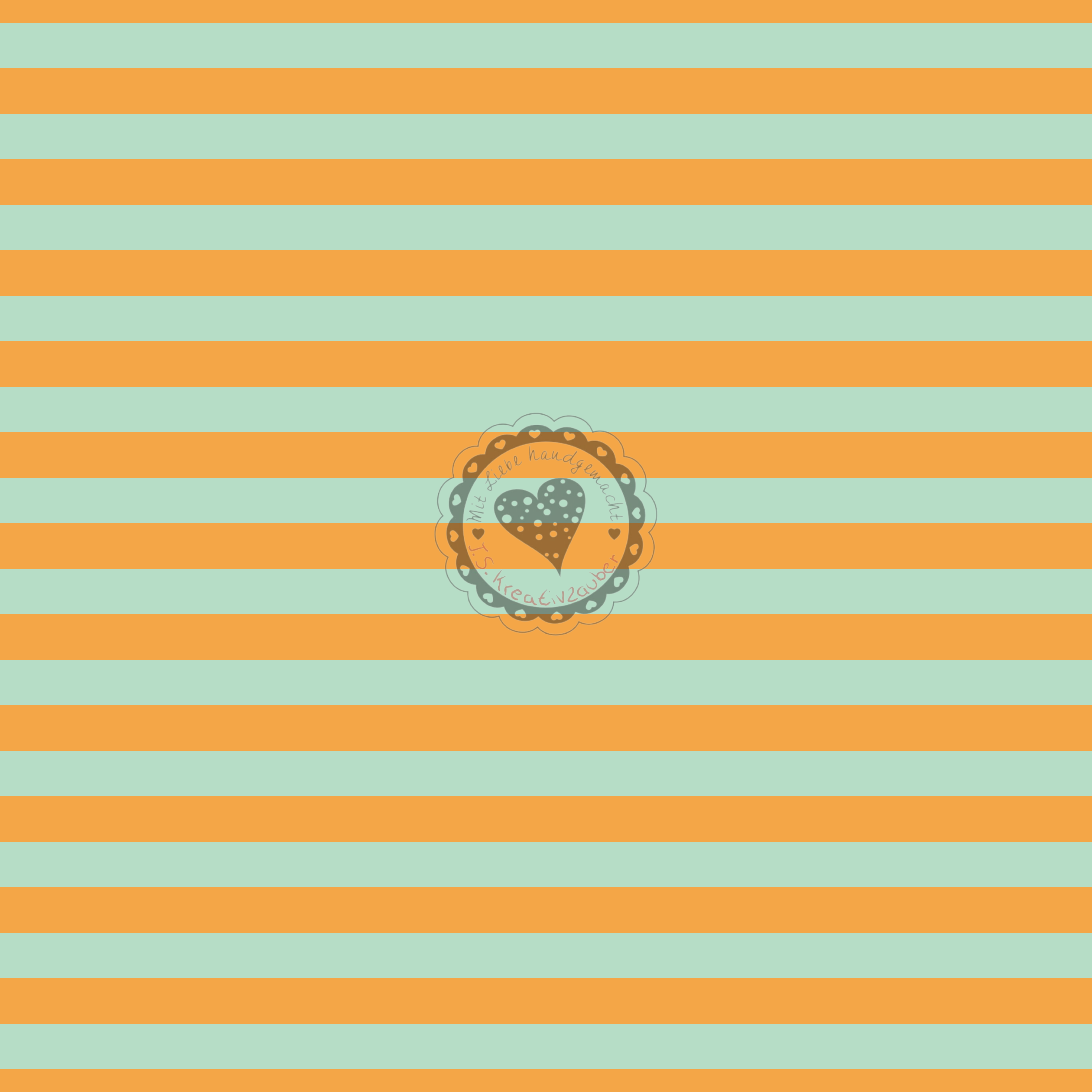 Streifen orange mint