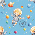Astronaut blau/grau Weltraum