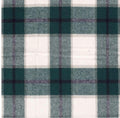 Jacquard-Flanell -Karo -Grün