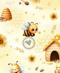 Biene-Bienenwaabe- gelb - bienchen