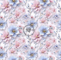 3D Blumen rosa/blau/weiß
