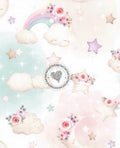 Regenbogen/wolke/Boho/stern/Blume rosa/lila