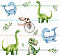Dino /T-rex gestreift grün