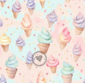 Softeis /eis blau/pastell orange lila