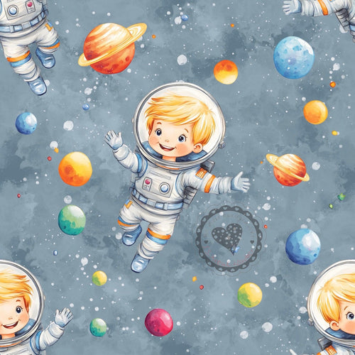 Astronaut blau/grau Weltraum