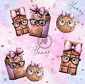 Sweet chocolade/cockies-lila-schleife