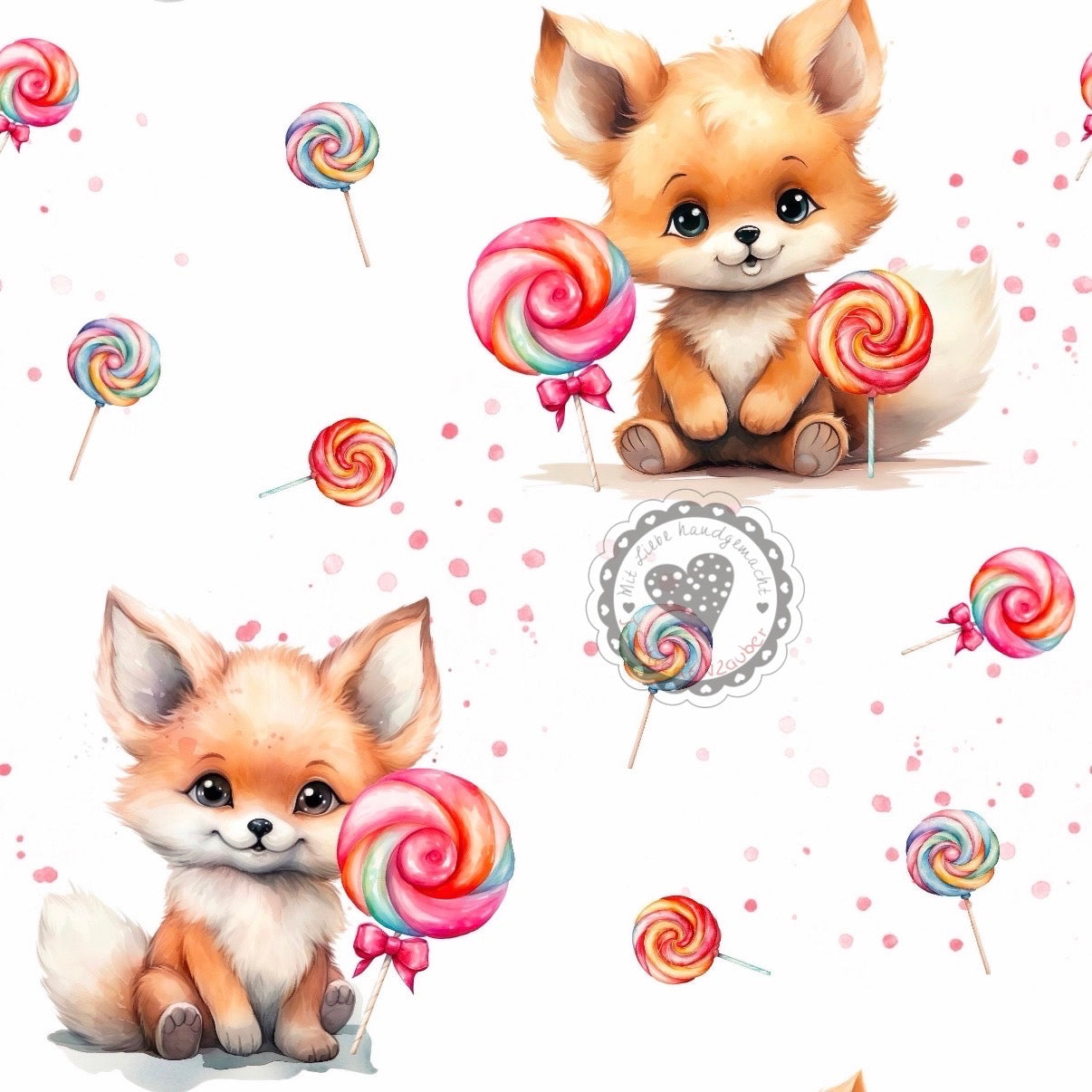 Kleiner Fuchs mit Lolly