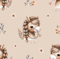 Boho Pferd Beige