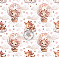 Baby-Giraffe-Weiß-beige-grau