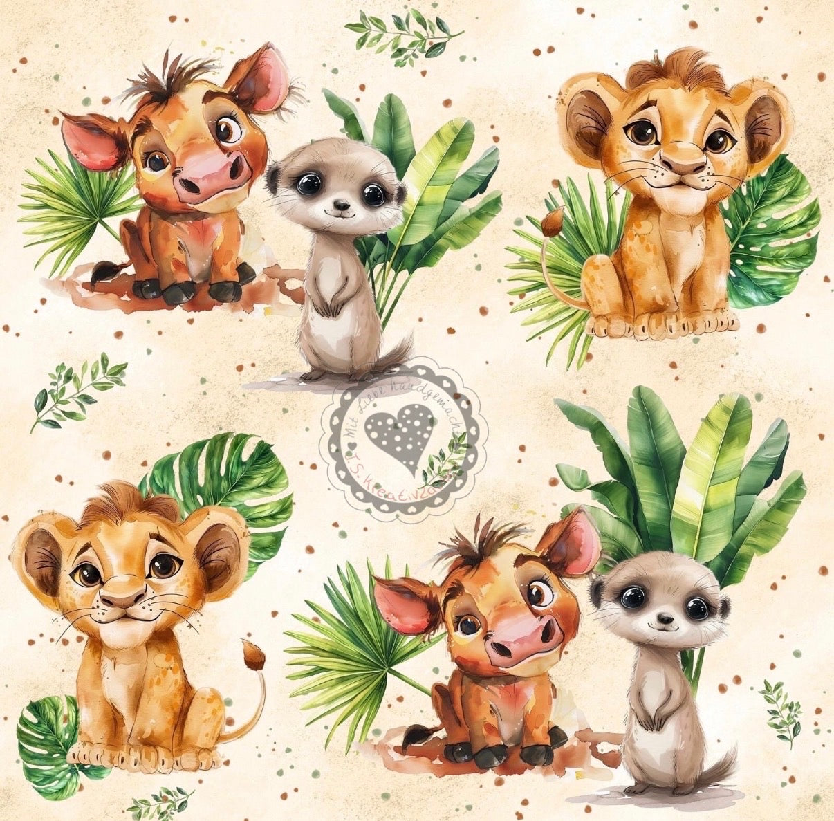 Dschungelfreunde-Löwe-Nilpferd-Safari