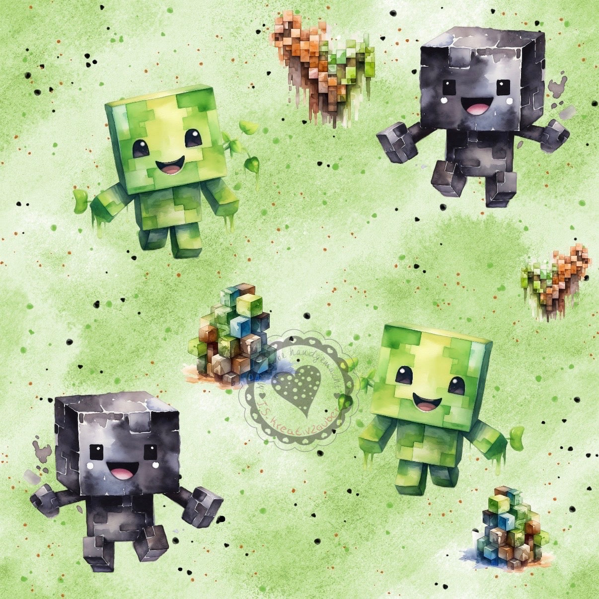 Bausteine- bricks Boy-grün