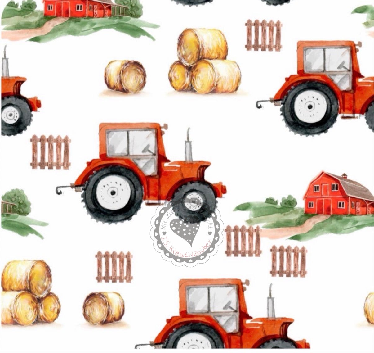 Traktor rot/ Bauernhof-Farm