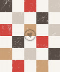 Kariert rot/grau/beige/schwarz/
