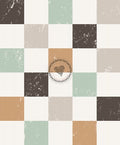 Kariert mint/grau/beige/schwarz/