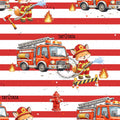 Feuerwehr/Fire/Fuchs rot/weiß gestreift