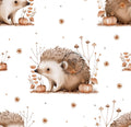 Igel Herbst Kürbis weiß