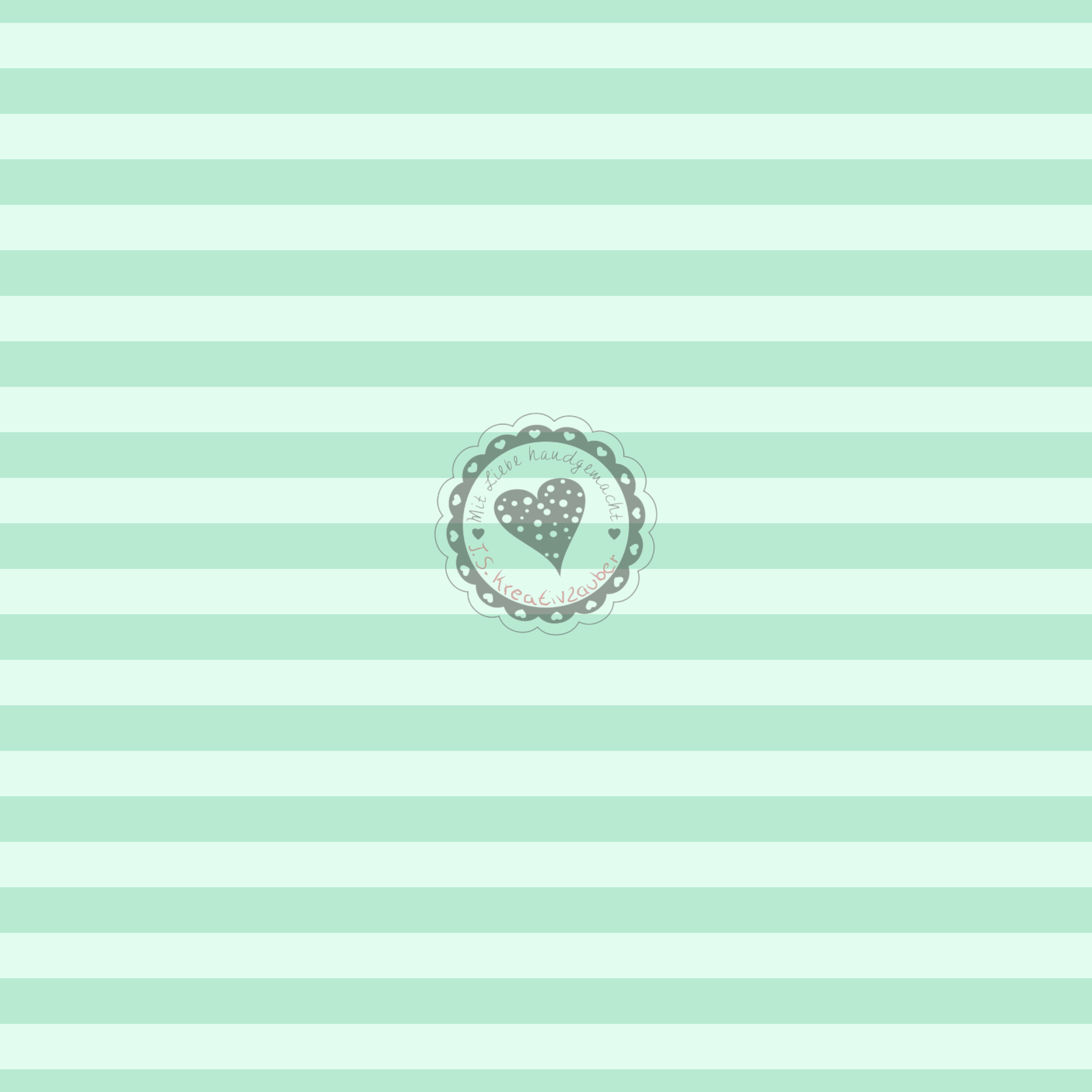 Streifen Pastell mint