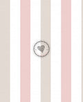Streifen weiß beige rosa