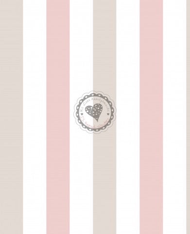 Streifen weiß beige rosa