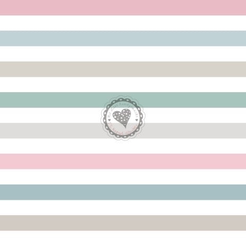 Streifen weiß blau beige rosa