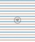 Streifen weiß blau beige