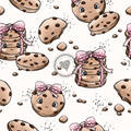 Cookie beige schleife rosa