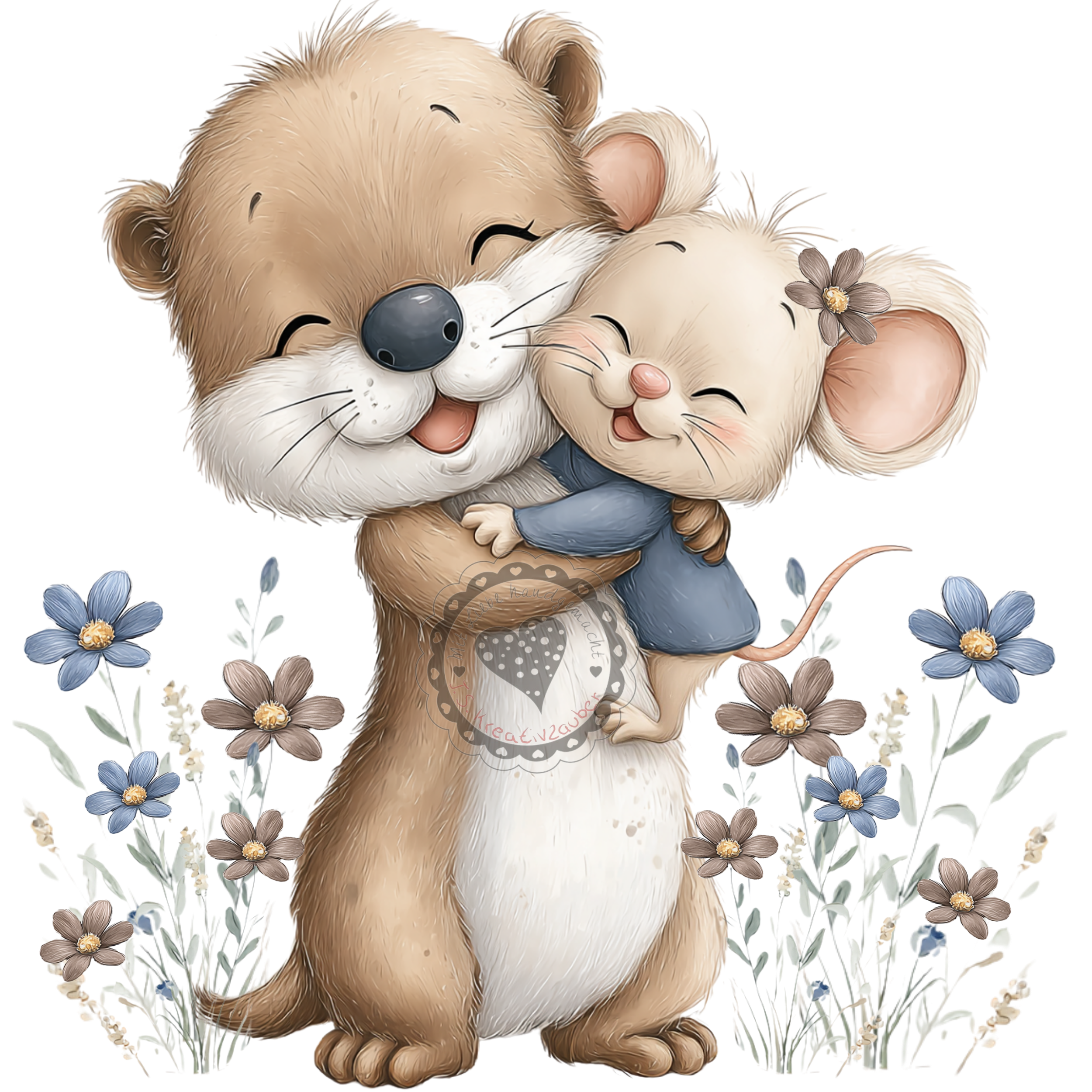 Ottermama mit Kind