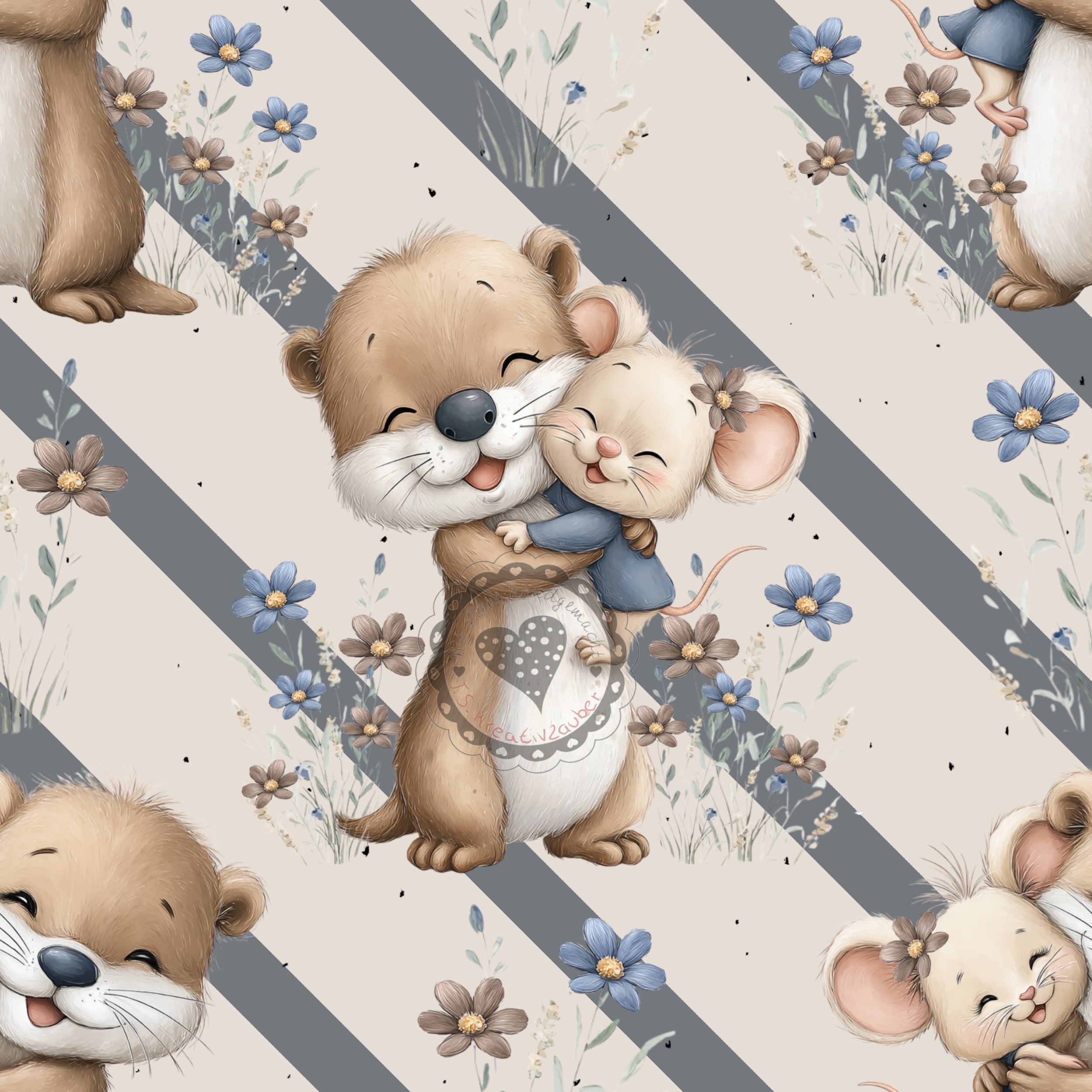 Ottermama mit Kind
